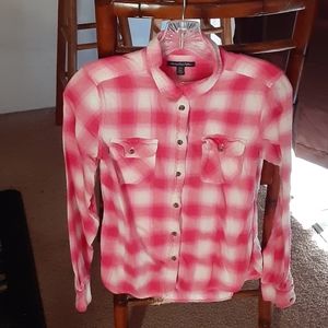 American Eagle Outfitters Pink/White Plaid / XS